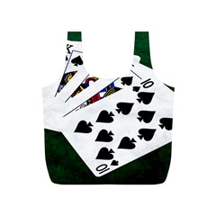 Poker Hands   Royal Flush Spades Full Print Recycle Bags (s)  by FunnyCow