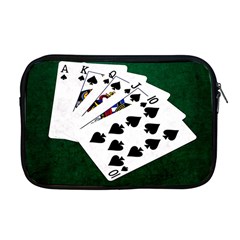 Poker Hands   Royal Flush Spades Apple Macbook Pro 17  Zipper Case by FunnyCow