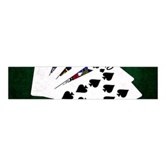 Poker Hands   Royal Flush Spades Velvet Scrunchie by FunnyCow