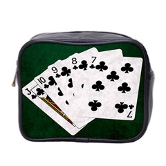 Poker Hands   Straight Flush Clubs Mini Toiletries Bag 2-side by FunnyCow