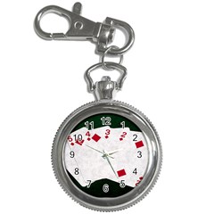 Poker Hands   Straight Flush Diamonds Key Chain Watches by FunnyCow