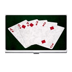 Poker Hands   Straight Flush Diamonds Business Card Holders by FunnyCow