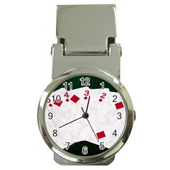 Poker Hands   Straight Flush Diamonds Money Clip Watches by FunnyCow