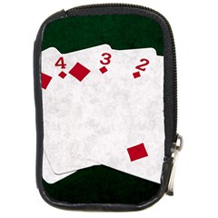 Poker Hands   Straight Flush Diamonds Compact Camera Cases by FunnyCow