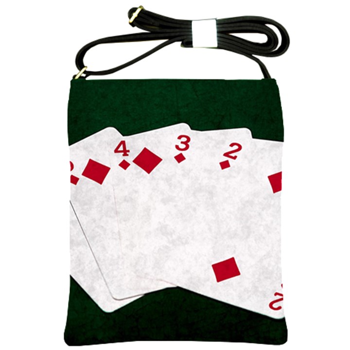 Poker Hands   Straight Flush Diamonds Shoulder Sling Bags