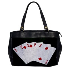 Poker Hands   Straight Flush Diamonds Office Handbags by FunnyCow