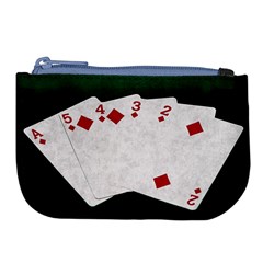 Poker Hands   Straight Flush Diamonds Large Coin Purse by FunnyCow