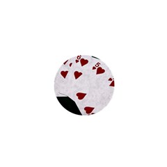 Poker Hands Straight Flush Hearts 1  Mini Buttons by FunnyCow