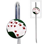 Poker Hands Straight Flush Hearts Book Mark Front