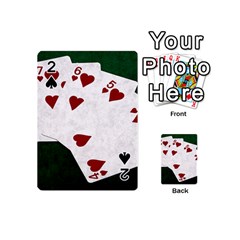 Poker Hands Straight Flush Hearts Playing Cards 54 (mini)  by FunnyCow