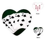 Poker Hands Straight Flush Spades Playing Cards (Heart)  Front