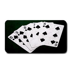 Poker Hands Straight Flush Spades Medium Bar Mats by FunnyCow