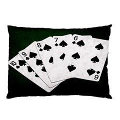 Poker Hands Straight Flush Spades Pillow Case (two Sides) by FunnyCow