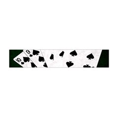 Poker Hands Straight Flush Spades Flano Scarf (mini) by FunnyCow