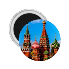 Moscow Kremlin And St  Basil Cathedral 2 25  Magnets by FunnyCow