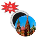 Moscow Kremlin and St. Basil Cathedral 1.75  Magnets (100 pack)  Front