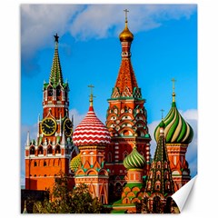 Moscow Kremlin And St  Basil Cathedral Canvas 8  X 10  by FunnyCow