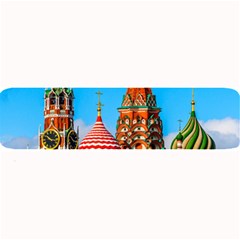 Moscow Kremlin And St  Basil Cathedral Large Bar Mats by FunnyCow