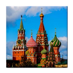 Moscow Kremlin And St  Basil Cathedral Face Towel by FunnyCow