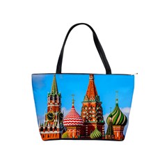 Moscow Kremlin And St  Basil Cathedral Shoulder Handbags by FunnyCow