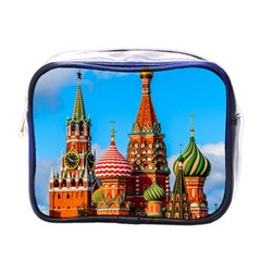 Moscow Kremlin And St  Basil Cathedral Mini Toiletries Bags by FunnyCow