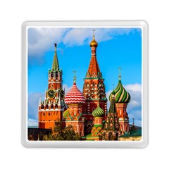 Moscow Kremlin And St  Basil Cathedral Memory Card Reader (square)  by FunnyCow