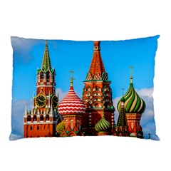 Moscow Kremlin And St  Basil Cathedral Pillow Case (two Sides) by FunnyCow