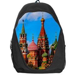 Moscow Kremlin And St  Basil Cathedral Backpack Bag by FunnyCow