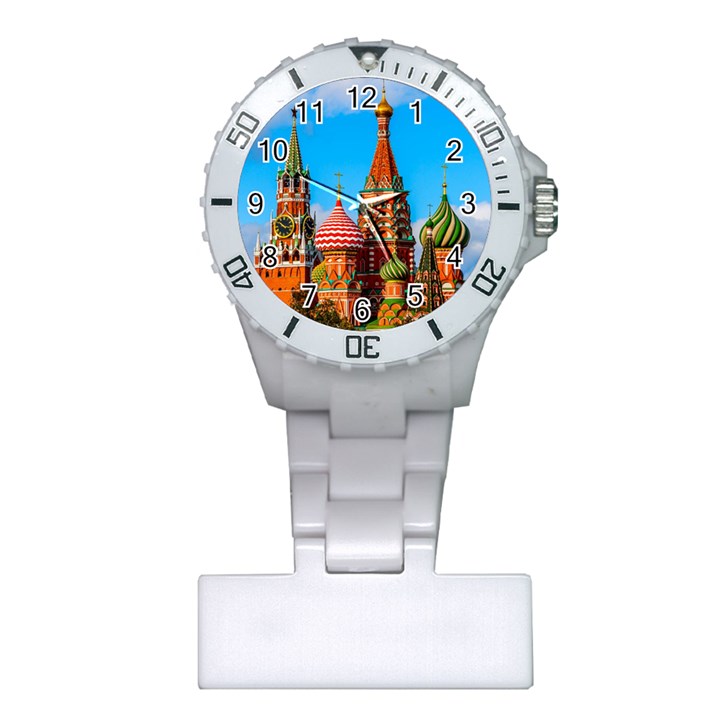 Moscow Kremlin and St. Basil Cathedral Plastic Nurses Watch