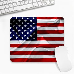 American Usa Flag Large Mousepads by FunnyCow