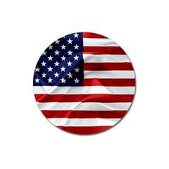 American Usa Flag Magnet 3  (round) by FunnyCow