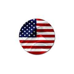 American Usa Flag Golf Ball Marker by FunnyCow