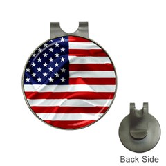 American Usa Flag Hat Clips With Golf Markers by FunnyCow