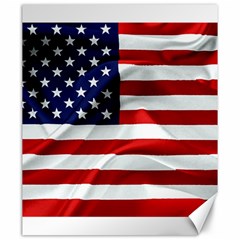 American Usa Flag Canvas 20  X 24   by FunnyCow