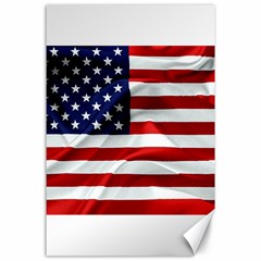 American Usa Flag Canvas 24  X 36  by FunnyCow