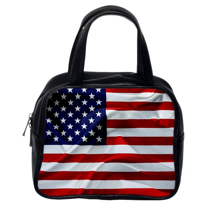 American Usa Flag Classic Handbags (One Side)