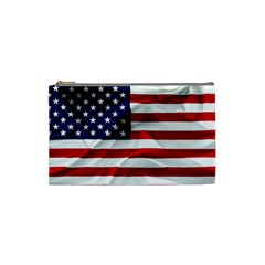 American Usa Flag Cosmetic Bag (small)  by FunnyCow