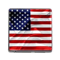 American Usa Flag Memory Card Reader (square) by FunnyCow