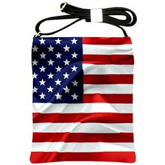 American Usa Flag Shoulder Sling Bags by FunnyCow