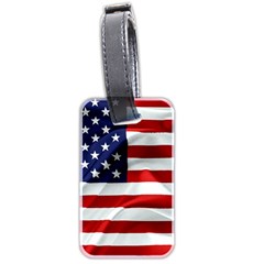 American Usa Flag Luggage Tags (two Sides) by FunnyCow