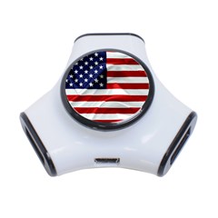 American Usa Flag 3-port Usb Hub by FunnyCow