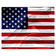 American Usa Flag Double Sided Flano Blanket (medium)  by FunnyCow