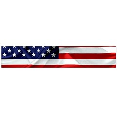 American Usa Flag Large Flano Scarf  by FunnyCow