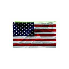 American Usa Flag Cosmetic Bag (xs) by FunnyCow