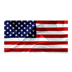 American Usa Flag Satin Wrap by FunnyCow