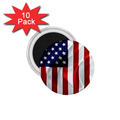 American Usa Flag Vertical 1 75  Magnets (10 Pack)  by FunnyCow