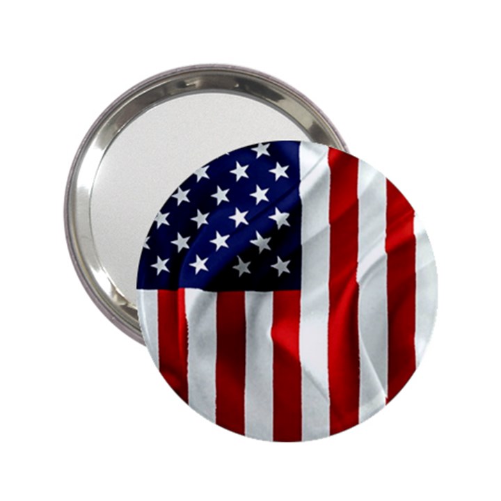 American Usa Flag Vertical 2.25  Handbag Mirrors