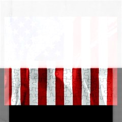 American Usa Flag Vertical Rectangular Jigsaw Puzzl