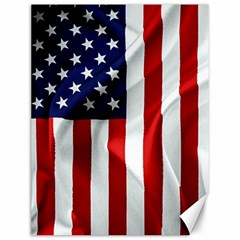 American Usa Flag Vertical Canvas 12  X 16  