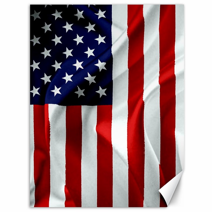 American Usa Flag Vertical Canvas 36  x 48  